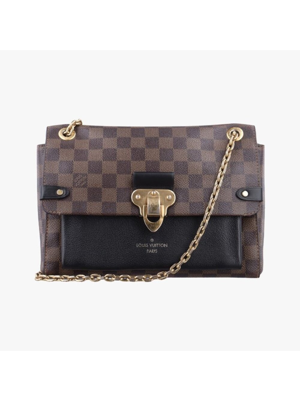 Louis Vuitton Vavin PM Ebene Noir Damier Canvas Calfskin